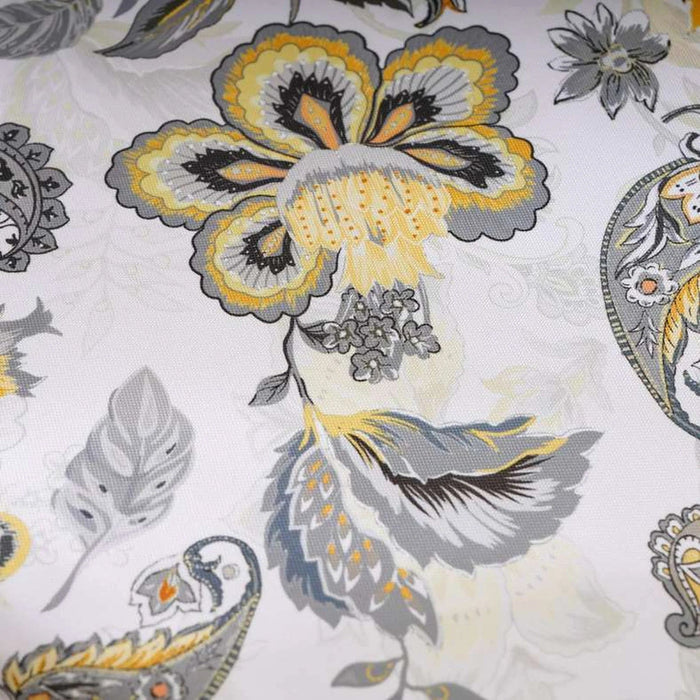 Botanica Printed Water Repellant Outdoor Filled Chair Pad 40X40X5Cm - Grey/Yellow Pan Home