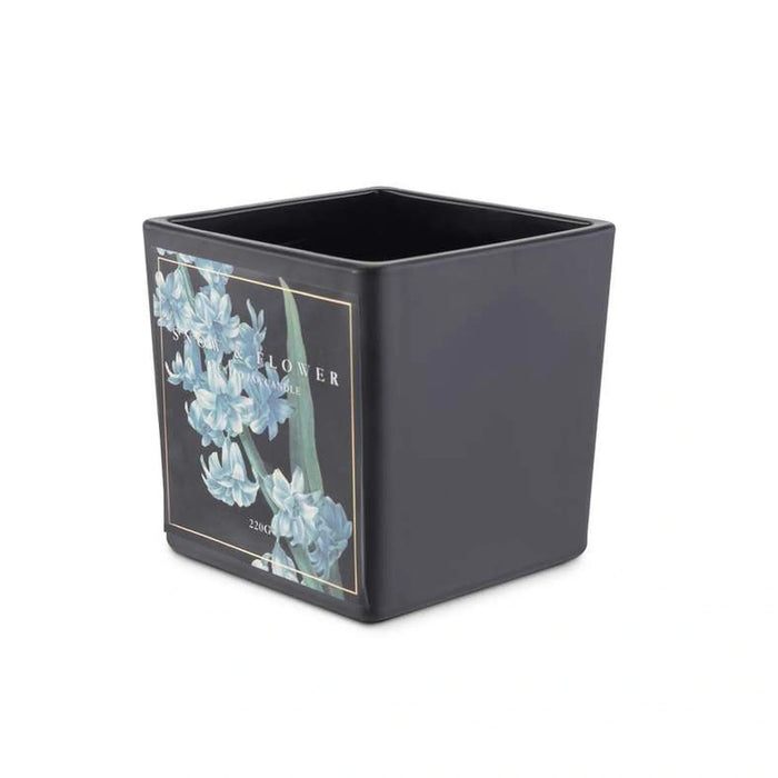 Botany Snow And Flower Black Scented Jar Candle 220Gm- 28 Hrs