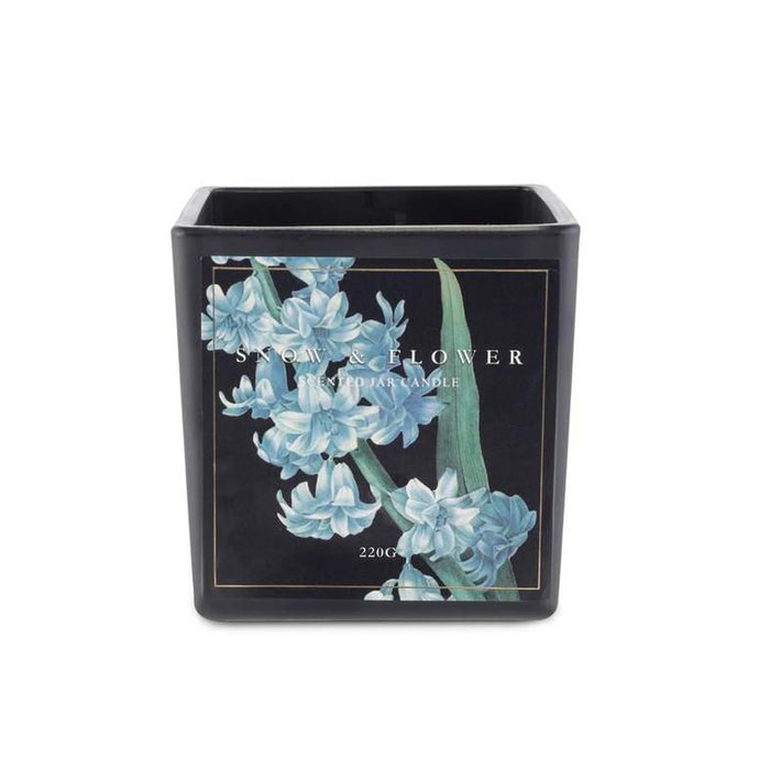 Botany Snow And Flower Black Scented Jar Candle 220Gm- 28 Hrs