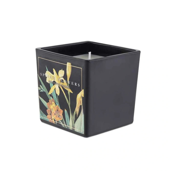Botany Spring Flowers Black Scented Jar Candle 220Gm- 28 Hrs