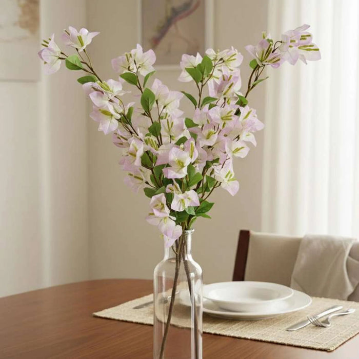 Bougainvillea Artificial Stem Flower H93Cm - Lilac