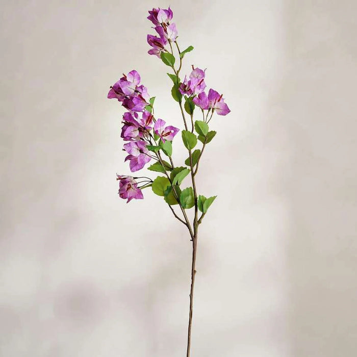 Bougainvillea Artificial Stem Flower H93Cm - Violet