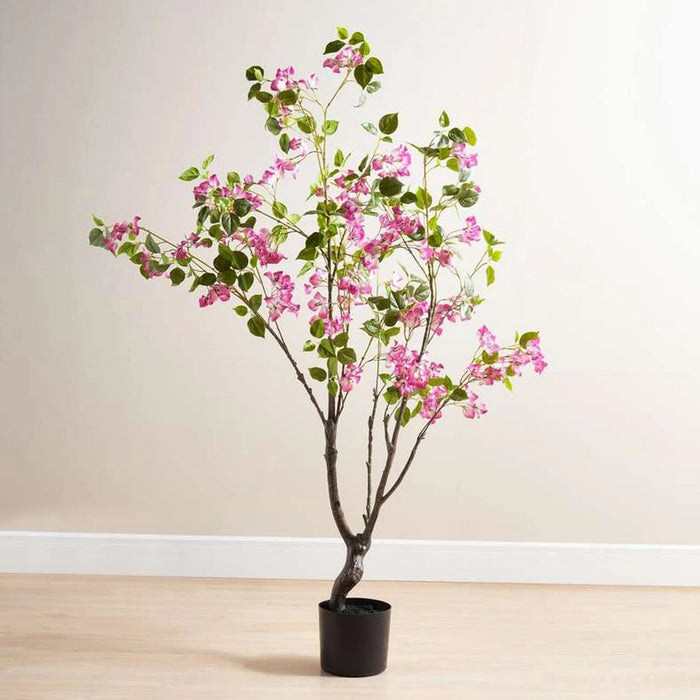 Bougainvillea Artificial Tree With Flowers H150Cm - Pink Pan Home