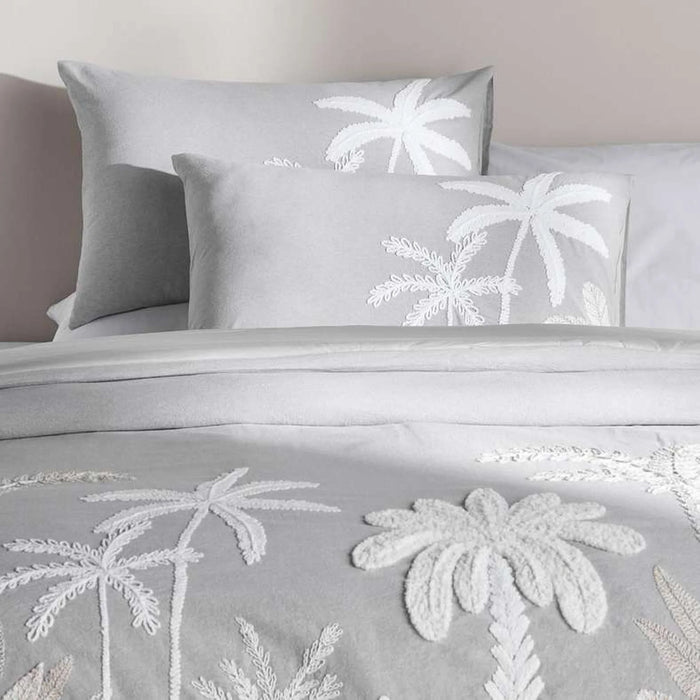 Boulevard  Embroidered 3-Piece Super King Comforter Set 250X260Cm - Grey
