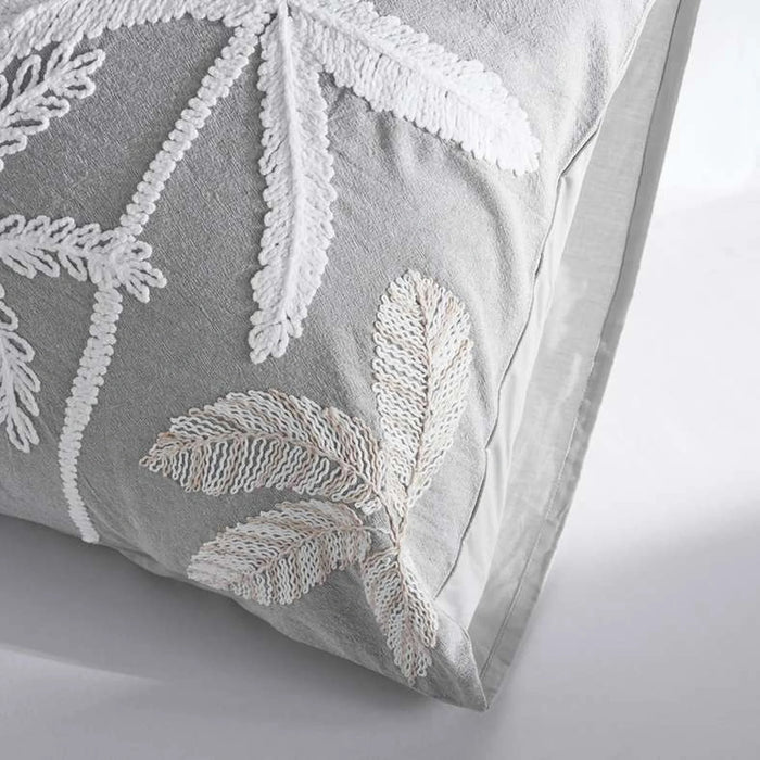 Boulevard  Embroidered 3-Piece Super King Comforter Set 250X260Cm - Grey