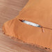 Bovi Hand Embroidered Down Alternative Filled Cushion 35X50Cm - Rust Pan Home