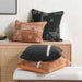 Bovi Hand Embroidered Down Alternative Filled Cushion 35X50Cm - Rust Pan Home