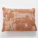 Bovi Hand Embroidered Down Alternative Filled Cushion 35X50Cm - Rust Pan Home