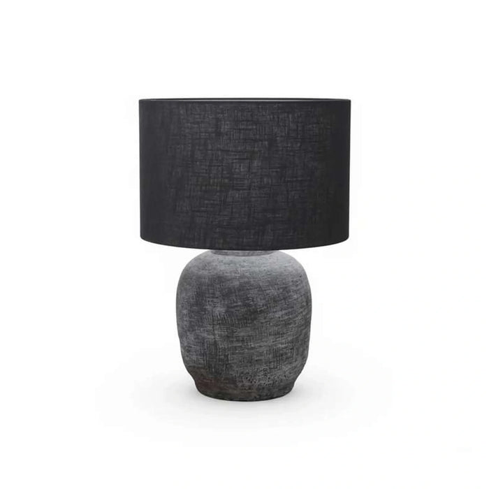 Bowen E27 Terracotta Table Lamp 30.5X65Cm - Black