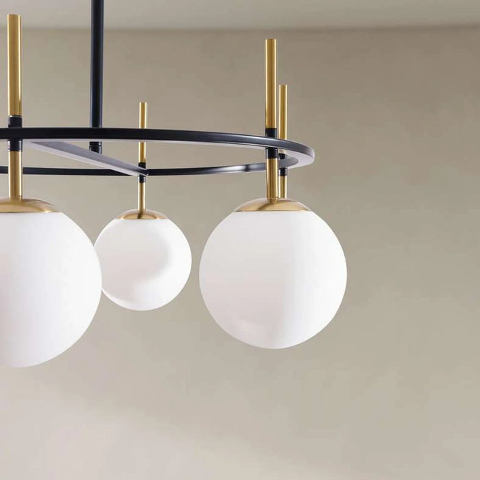 Bowie 6-Light E27 Chandelier Dia65X30Cm - Black
