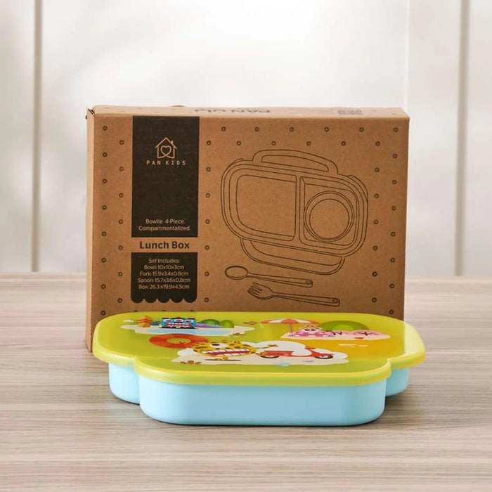 Bowlie 4-Piece Compartmentalized Lunch Box 830Ml -Green