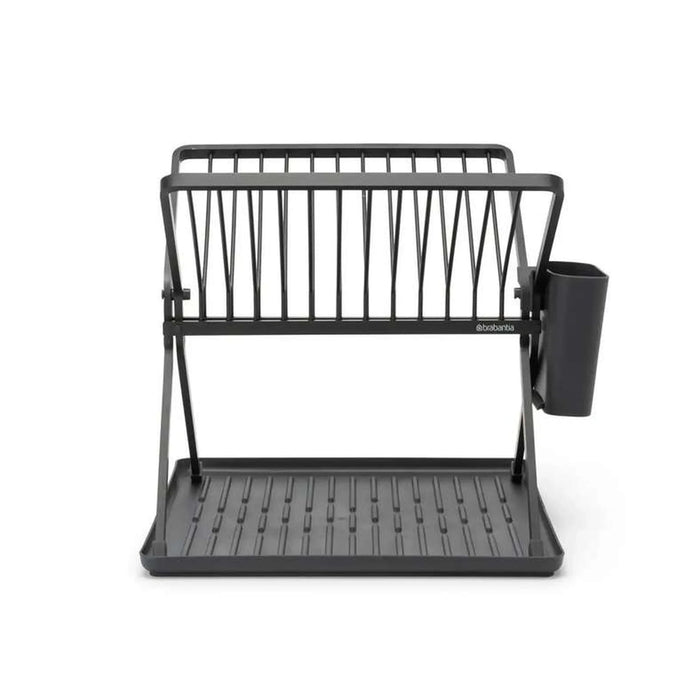 Brabantia Foldable Dish Rack 43.5X34X10Cm -Grey Pan Home