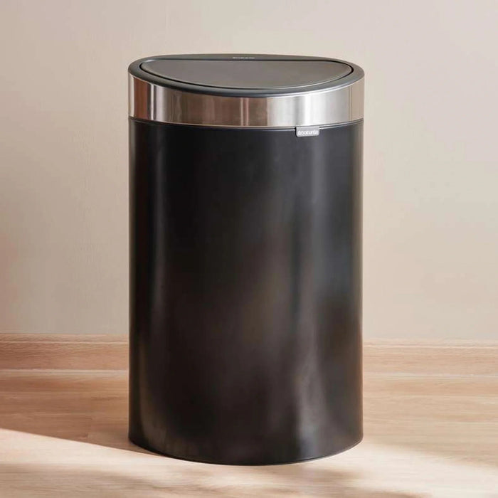 Brabantia Touchbin Fingerprint Resistant 40L -Black Pan Home