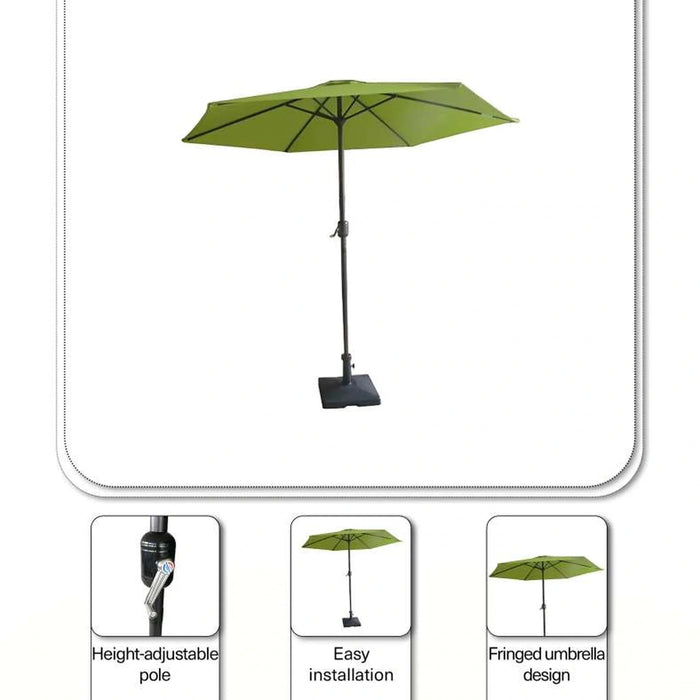 Brahi Umbrella Fringed Canopy Umbrella 270X270X230 Pan Home