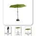 Brahi Umbrella Fringed Canopy Umbrella 270X270X230 Pan Home