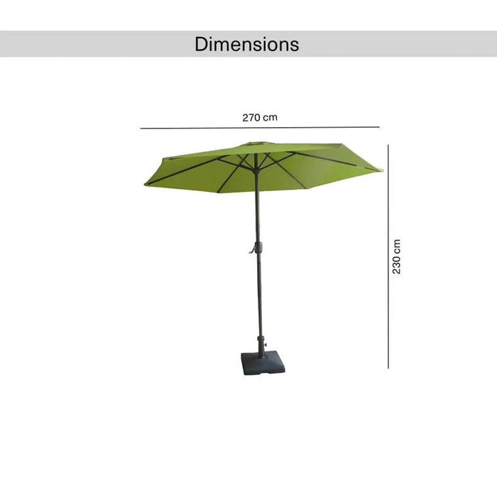 Brahi Umbrella Fringed Canopy Umbrella 270X270X230 Pan Home