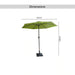 Brahi Umbrella Fringed Canopy Umbrella 270X270X230 Pan Home