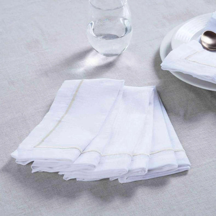 Bratta 4-Piece Napkin Set 45X45cm - Champagne Pan Home