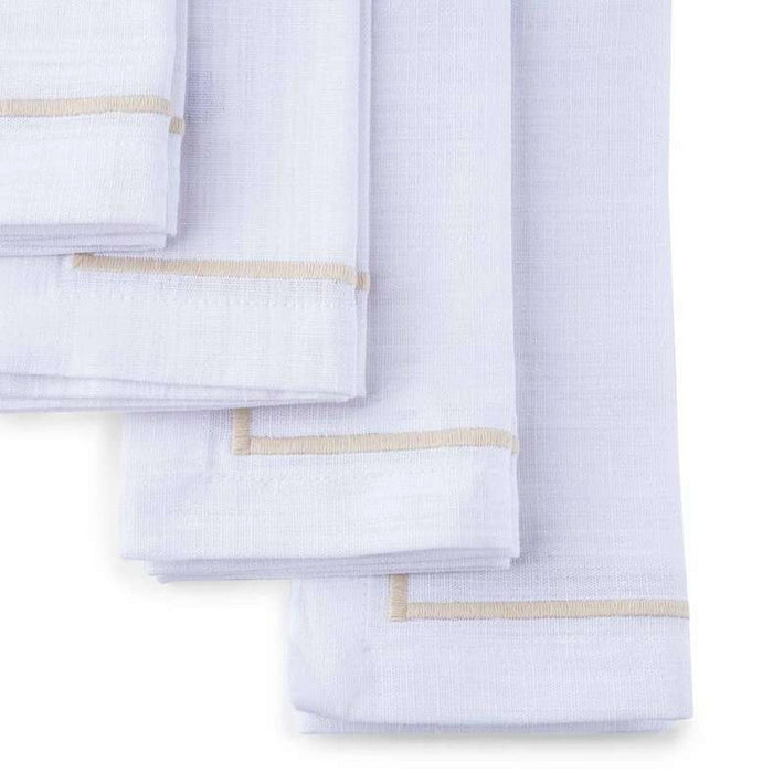 Bratta 4-Piece Napkin Set 45X45cm - Champagne Pan Home