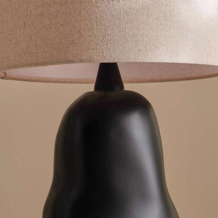 Bravado E27 Polyresin Floor Lamp Dia 27X123Cm - Black Pan Home