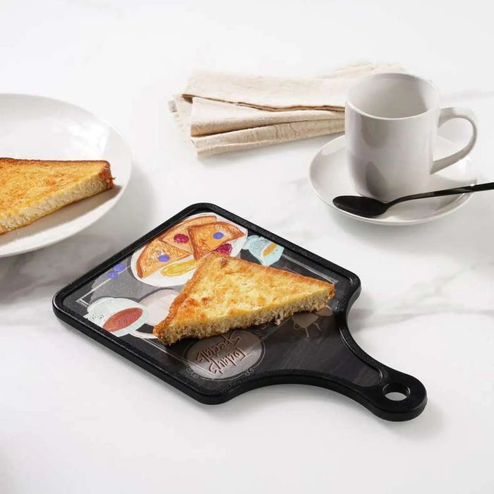 Breakfast Cutting Board 19X30.5X1.2Cm - Black