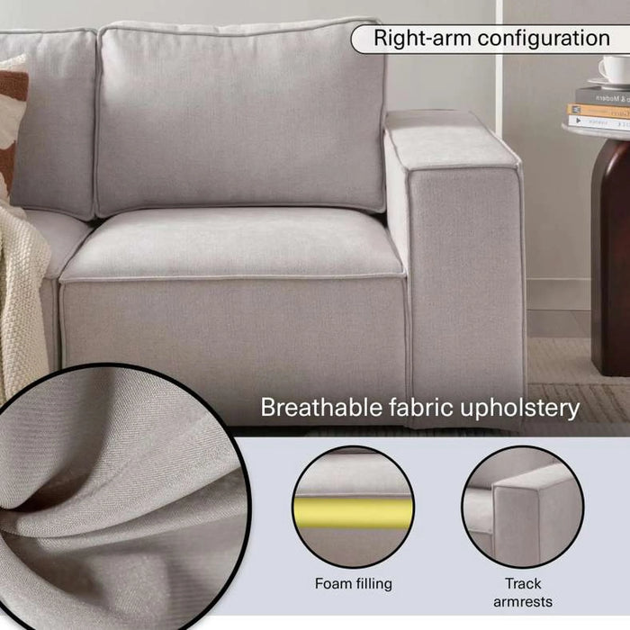 Breet Right Arm Single Seater Sofa