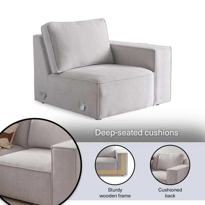 Breet Right Arm Single Seater Sofa