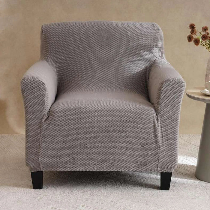Brendon Stretchfit 1-Seater Sofa Cover New 90X80X90Cm-Grey Pan Home