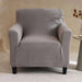 Brendon Stretchfit 1-Seater Sofa Cover New 90X80X90Cm-Grey Pan Home