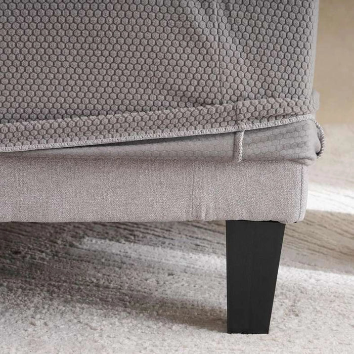 Brendon Stretchfit 1-Seater Sofa Cover New 90X80X90Cm-Grey Pan Home