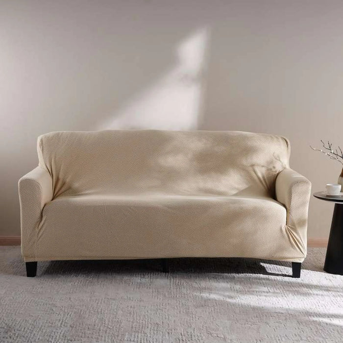 Brendon Stretchfit 3 Seater Sofa Cover New 200X80X90Cm-Beige Pan Home