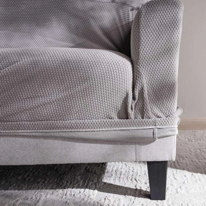 Brendon Stretchfit 3 Seater Sofa Cover New 200X80X90Cm-Grey Pan Home