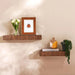 Brennan Floating Shelves 48.7X15.5Cm - Dark Brown Pan Home