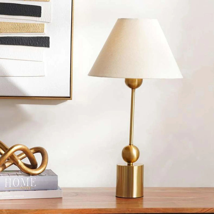 Brent E27 Metal Table Lamp 30.5X57.5Cm - Brass