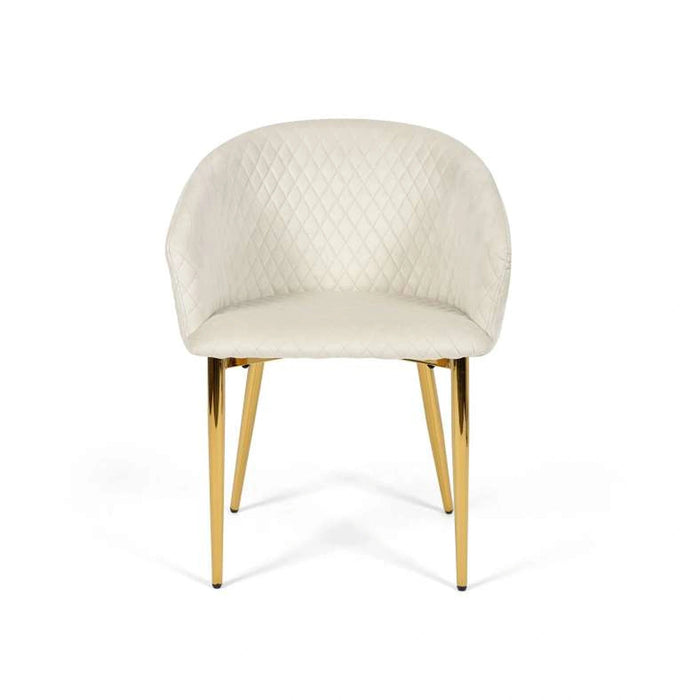 Brera Dining Chair - Beige Gold Pan Home