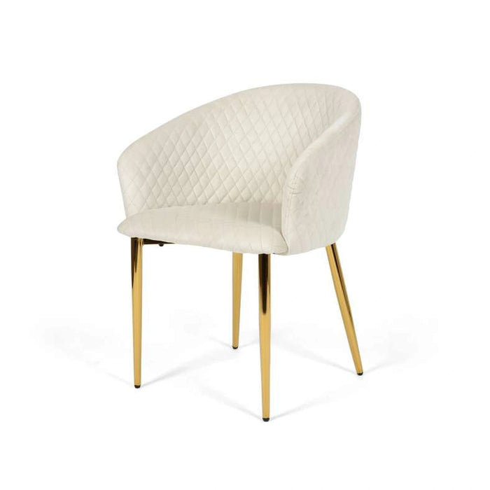 Brera Dining Chair - Beige Gold Pan Home
