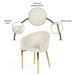 Brera Dining Chair - Beige Gold Pan Home