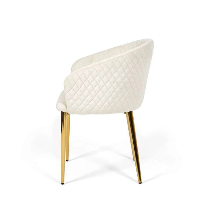 Brera Dining Chair - Beige Gold Pan Home