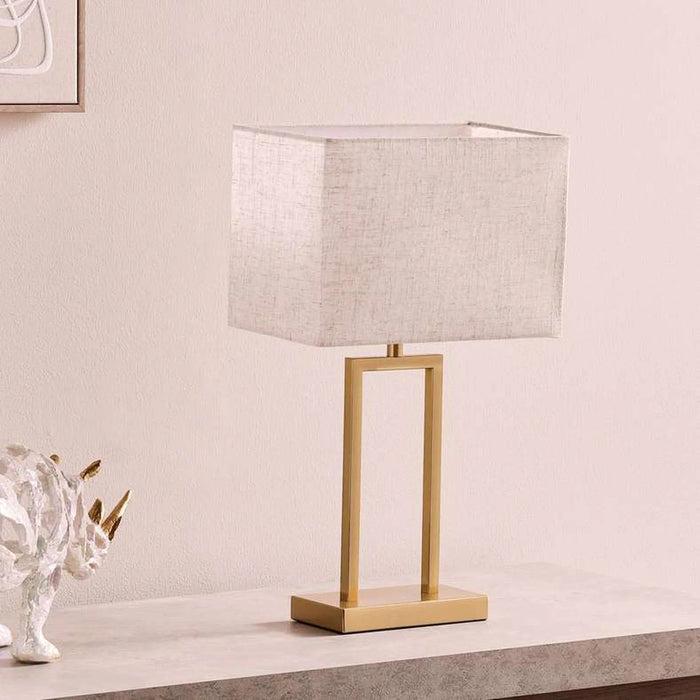 Brett E27 Metal Table Lamp 30X18X53Cm - Brass