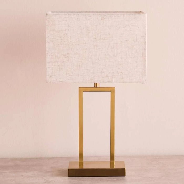 Brett E27 Metal Table Lamp 30X18X53Cm - Brass