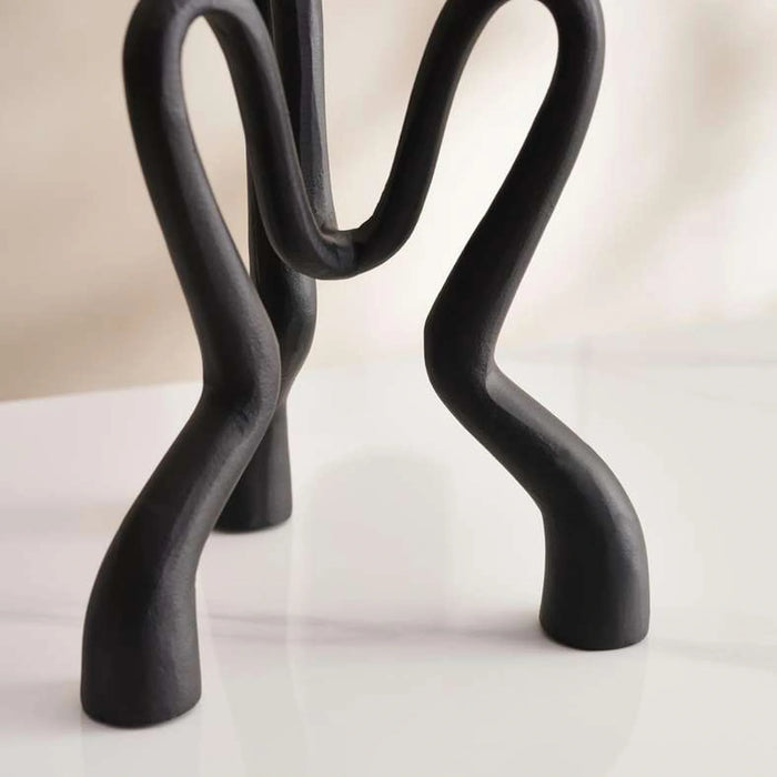 Bria Metal Three Taper Candle Holder 23X23Cm - Black