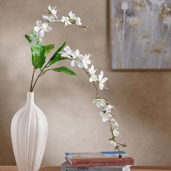 Bridal Veil Artificial Two Stem Spray 78X16X79Cm - White Pan Home