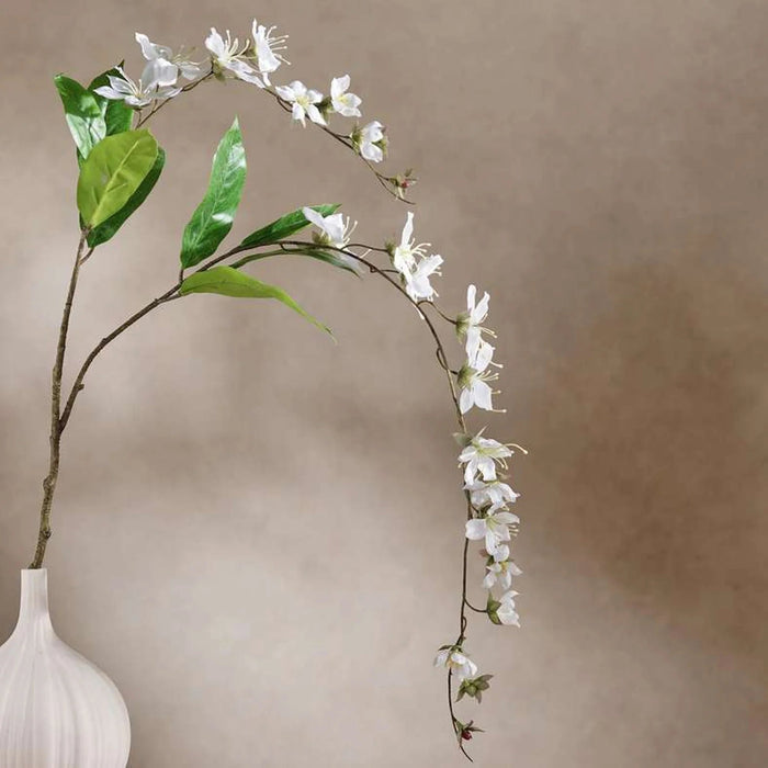 Bridal Veil Artificial Two Stem Spray 78X16X79Cm - White Pan Home