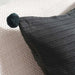 Brighton Supersoft Waffle Pom-Pom Cushion Cover 50X50Cm - Charcoal Pan Home