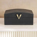 Brimstone Faux Leather Storage Box 30X18X13.5Cm - Black Pan Home
