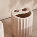 Brisbane 4-Piece  Ceramic Bath Accessories Set -Beige Pan Home
