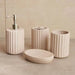Brisbane 4-Piece  Ceramic Bath Accessories Set -Beige Pan Home