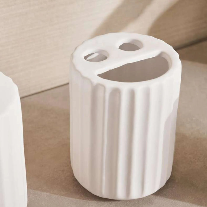 Brisbane 4-Piece Ceramic Bath Accessories Set -White