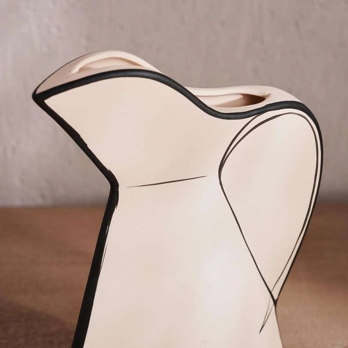 Brittany Terracotta Vase 17.4X5.5X24.5Cm - Off White