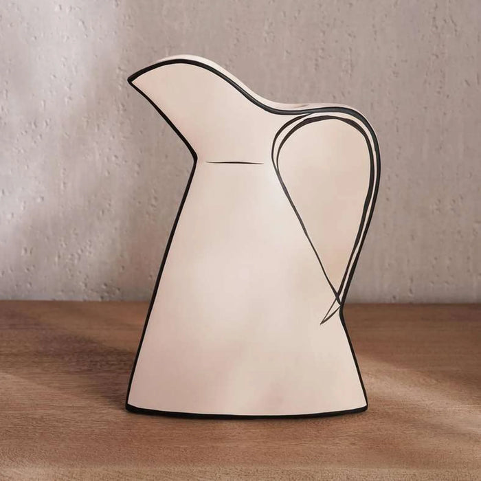 Brittany Terracotta Vase 20.7X6X29.2Cm - Off White